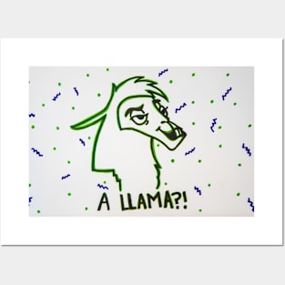 A Llama?! Posters and Art